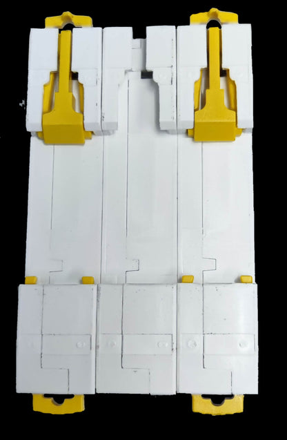 Schneider 6A 3 pole miniature circuit breaker in white with yellow switches for electrical safety