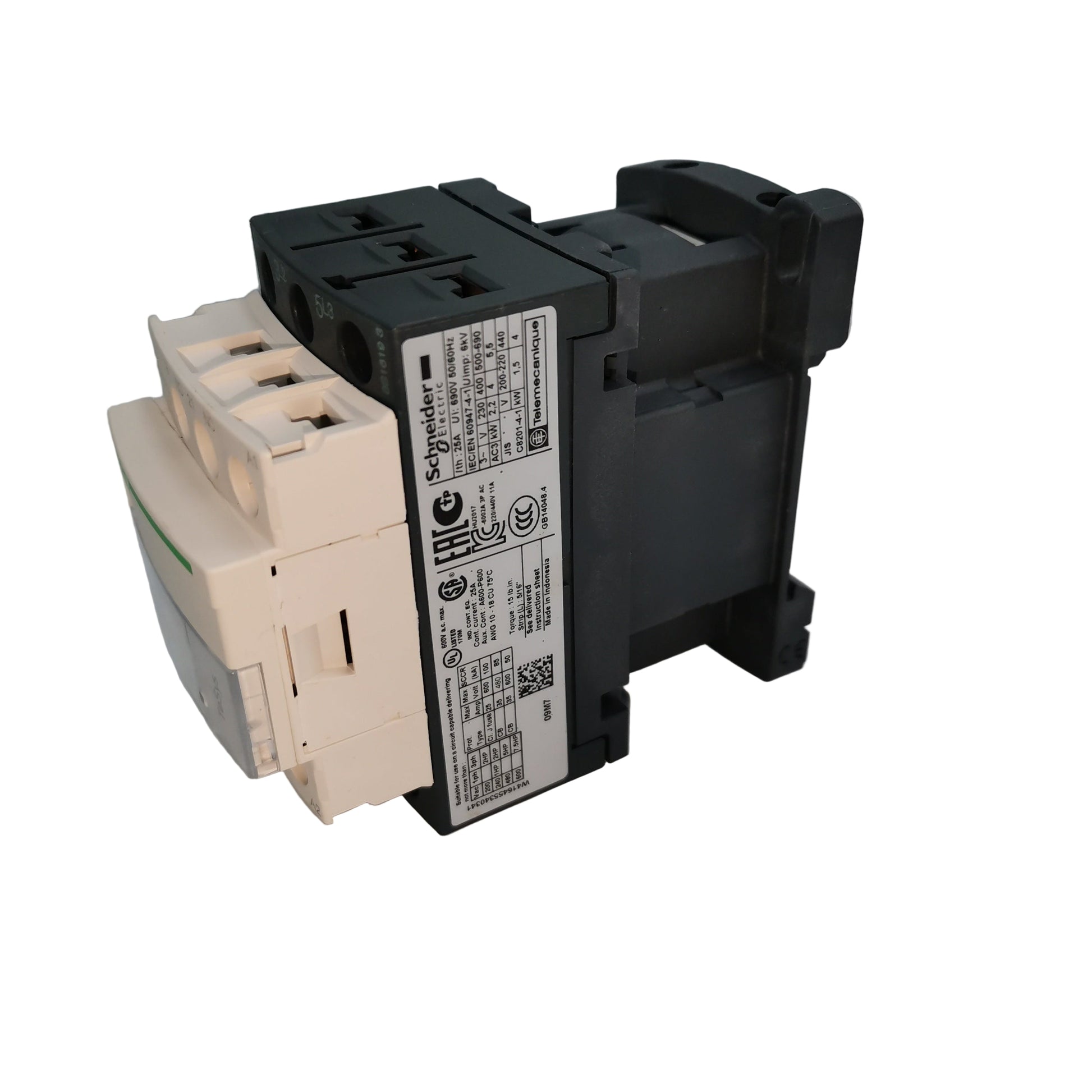 Schneider 9A Magnetic Contactor 220V with compact design and efficient performance for electrical applications
