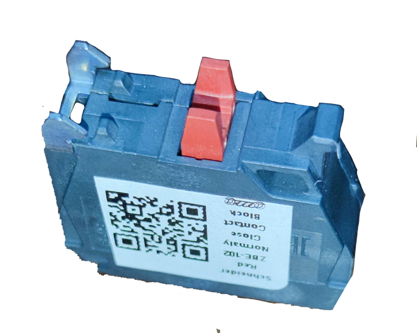 Schneider auxiliary contact block NC with red switch lever for power points and switches