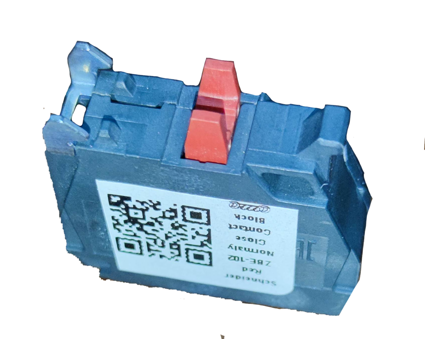 Schneider auxiliary contact block NC with red switch lever for power points and switches