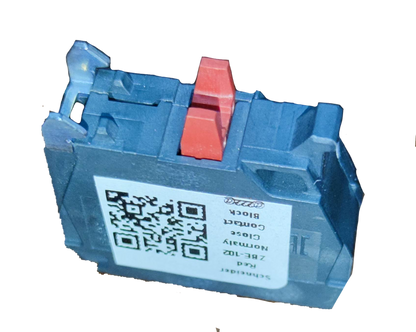 Schneider auxiliary contact block NC with red switch lever for power points and switches