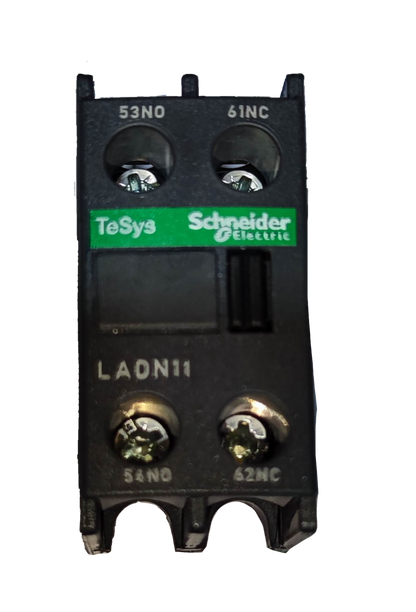 Schneider Auxiliary Contact LADN11 for Power Points Switches and Plugs with TeSys branding