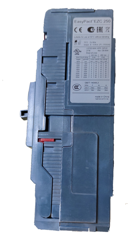 Schneider 125A 3 Pole Industrial Circuit Breaker 250AF EasyPact EZC 250 electrical part