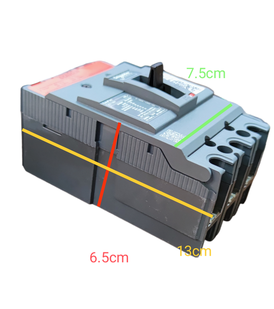 Schneider 15A 10KAIC 3 pole MCCB 220V molded case circuit breaker with black toggle switch