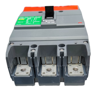 Schneider 160A 3 Pole Breaker Industrial 250AF gray electrical circuit breaker with three connections