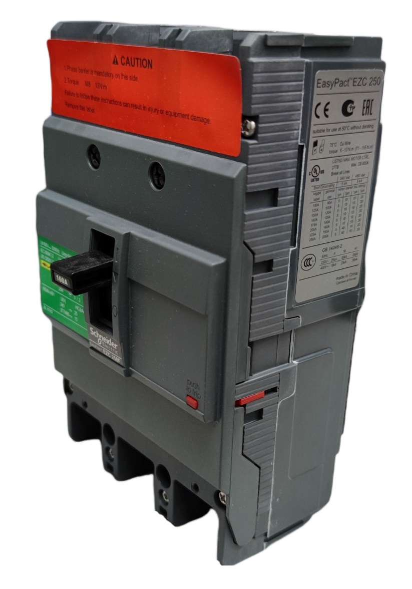 Schneider 160A 3 Pole Breaker Industrial 250AF electrical circuit breaker for industrial use