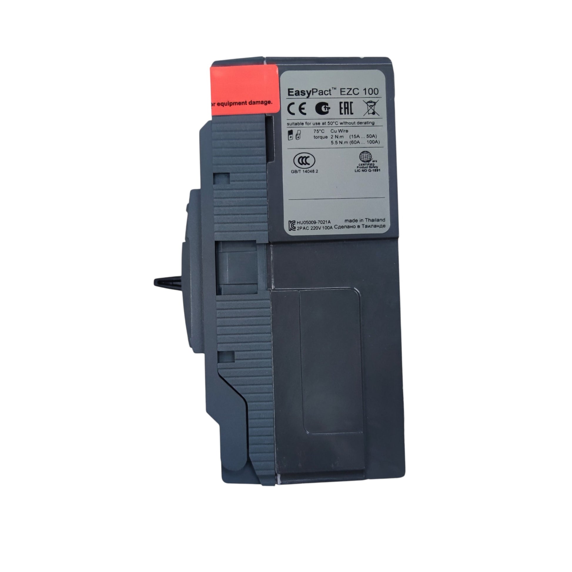 Schneider EasyPact EZC molded case circuit breaker 30A 2 Pole Breaker Industrial Easy Pact. compact grey panel mount unit
