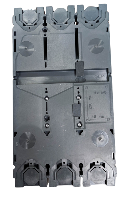 Schneider 400A 3 Pole Industrial Circuit Breaker electrical component with grey plastic housing