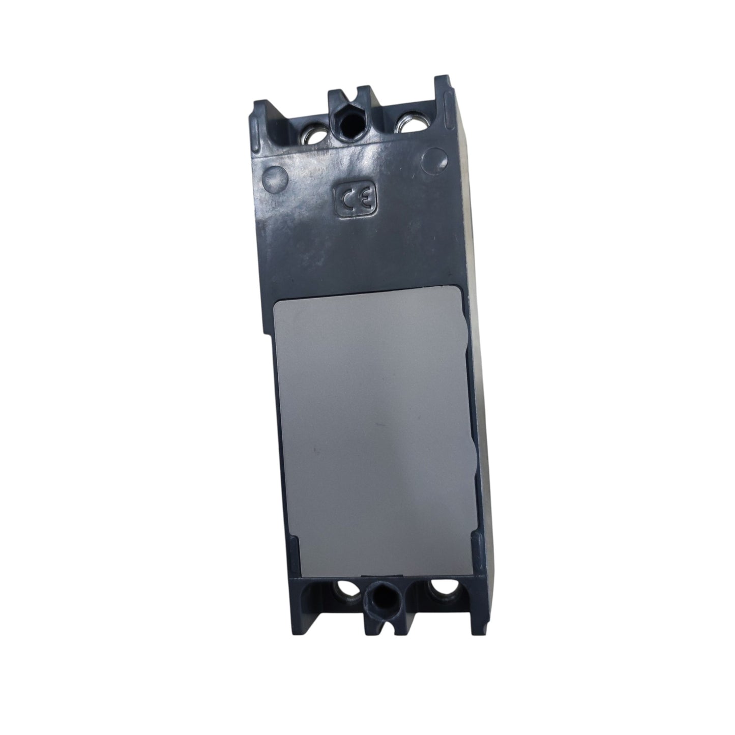 Schneider 50A 2 Pole Breaker Industrial Easy Pact gray rectangular mounting module with label plate and terminal holes