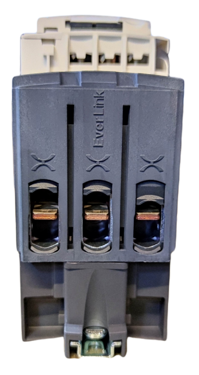 Schneider Magnetic Contactor 50A 220V with three-pole connection for power control