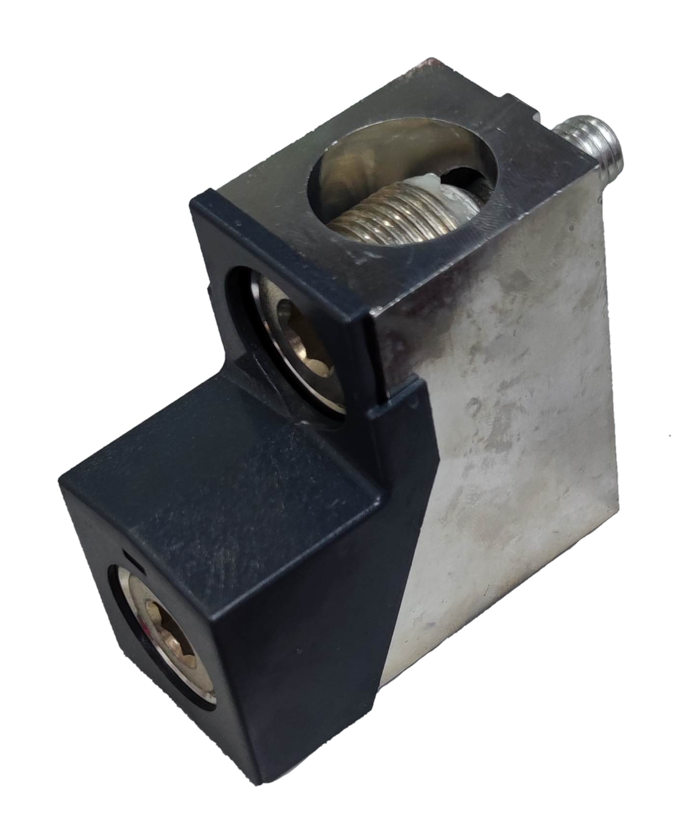 Schneider EZC400N Ampere Frame electrical circuitry part with metal and black plastic components