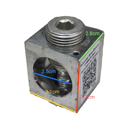 Schneider Mechanical Lugs 1 x 35mm in silver with detailed dimensions for electrical connectivity