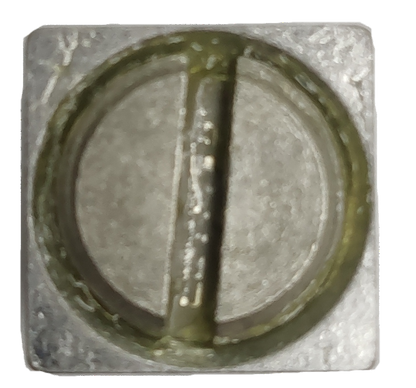 Close-up of a Schneider Mechanical Lugs electrical connector component in metallic finish