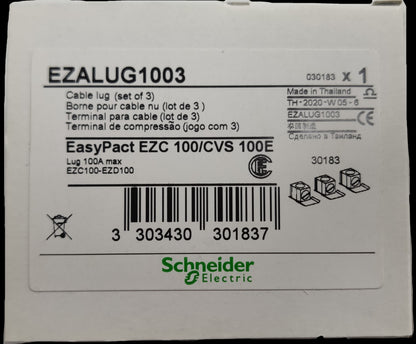 Schneider Mechanical Lugs EZALUG1003 cable lug set for EasyPact EZC 100 CVS 100E electrical circuitry parts