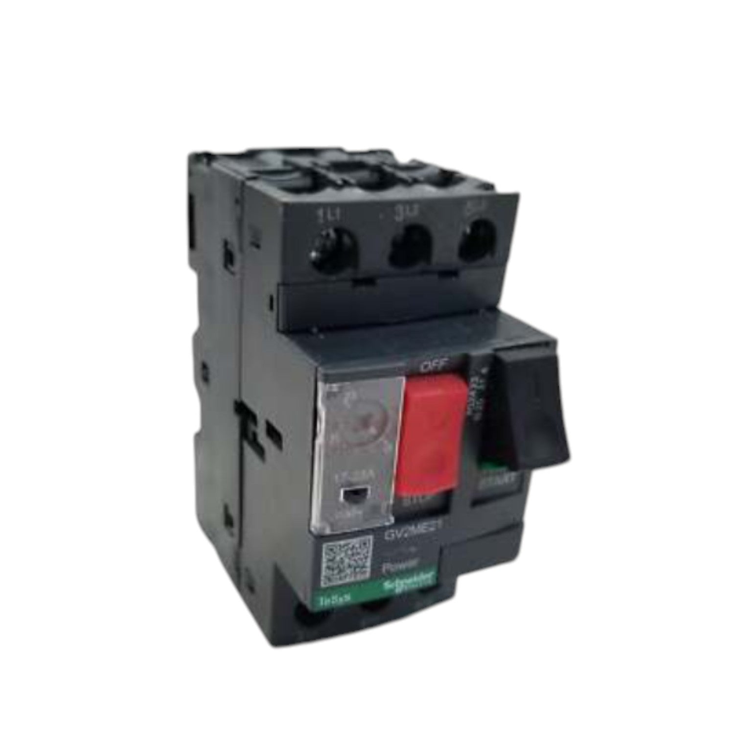 Schneider Motor Pretection Breaker 17A-23A 690V black modular motor breaker with red reset and trip indicator