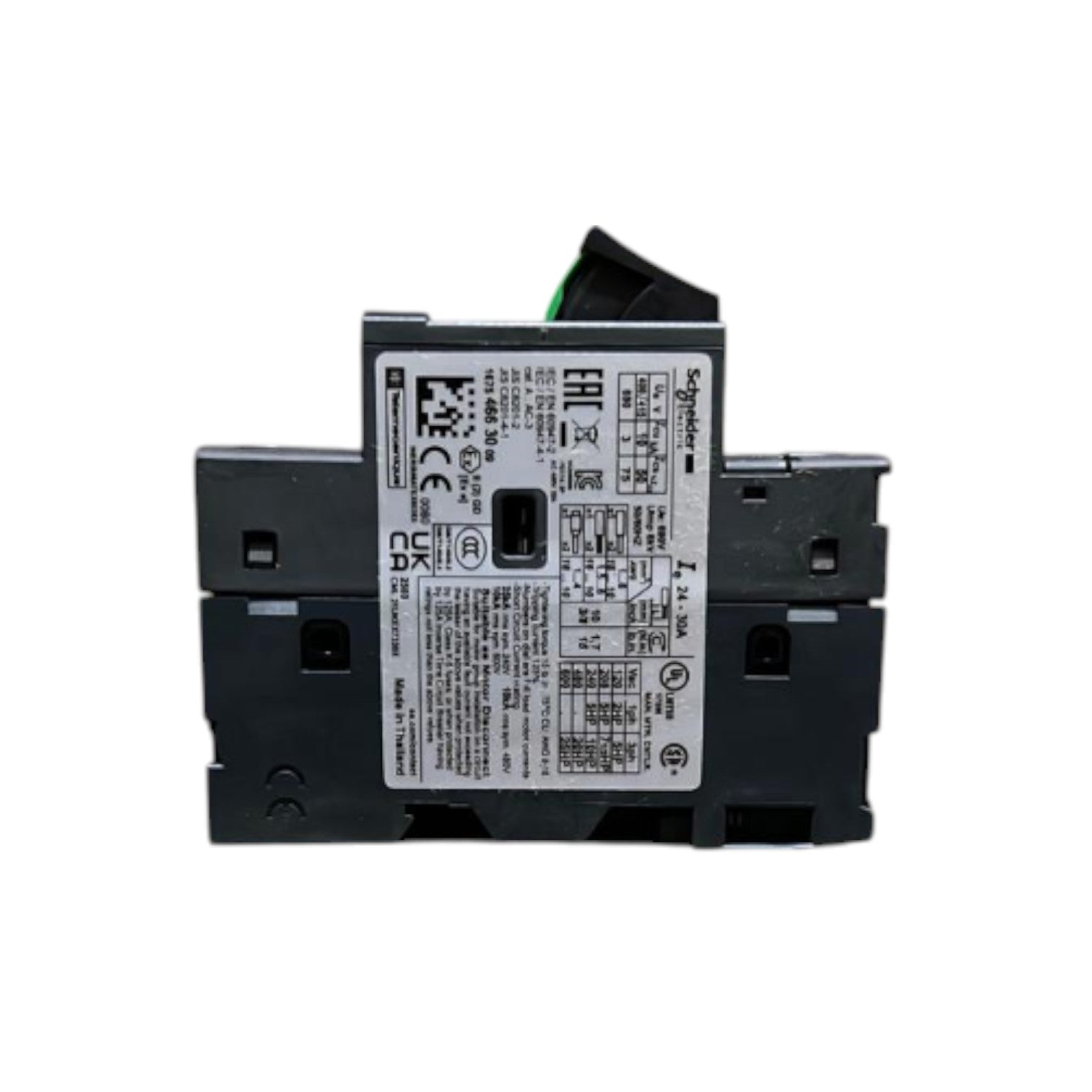 Schneider Motor Protection Breaker 24A-32A 690V 3P industrial thermal overload relay front label view