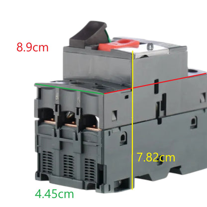 Schneider Motor Protection Breaker 3P 690V with dimensions 8.9cm x 7.82cm x 4.45cm for electrical safety