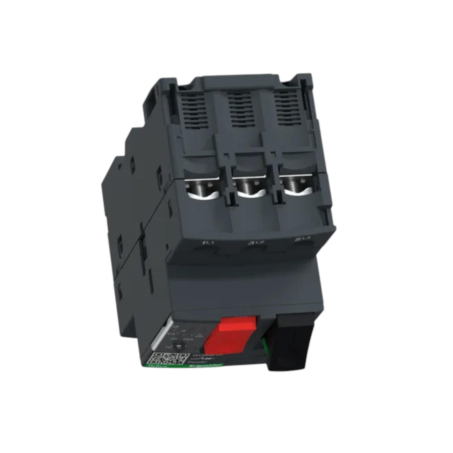 Schneider TeSys 3 Phase 20A-25A Max 690V three pole motor protection breaker with red reset switch