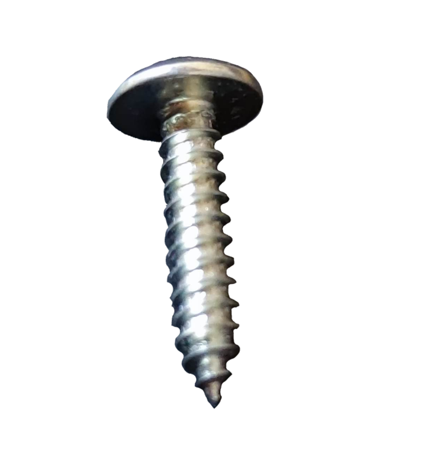 1x2 cm Phillips screw pack featuring a shiny metal finish and sharp thread for easy installation