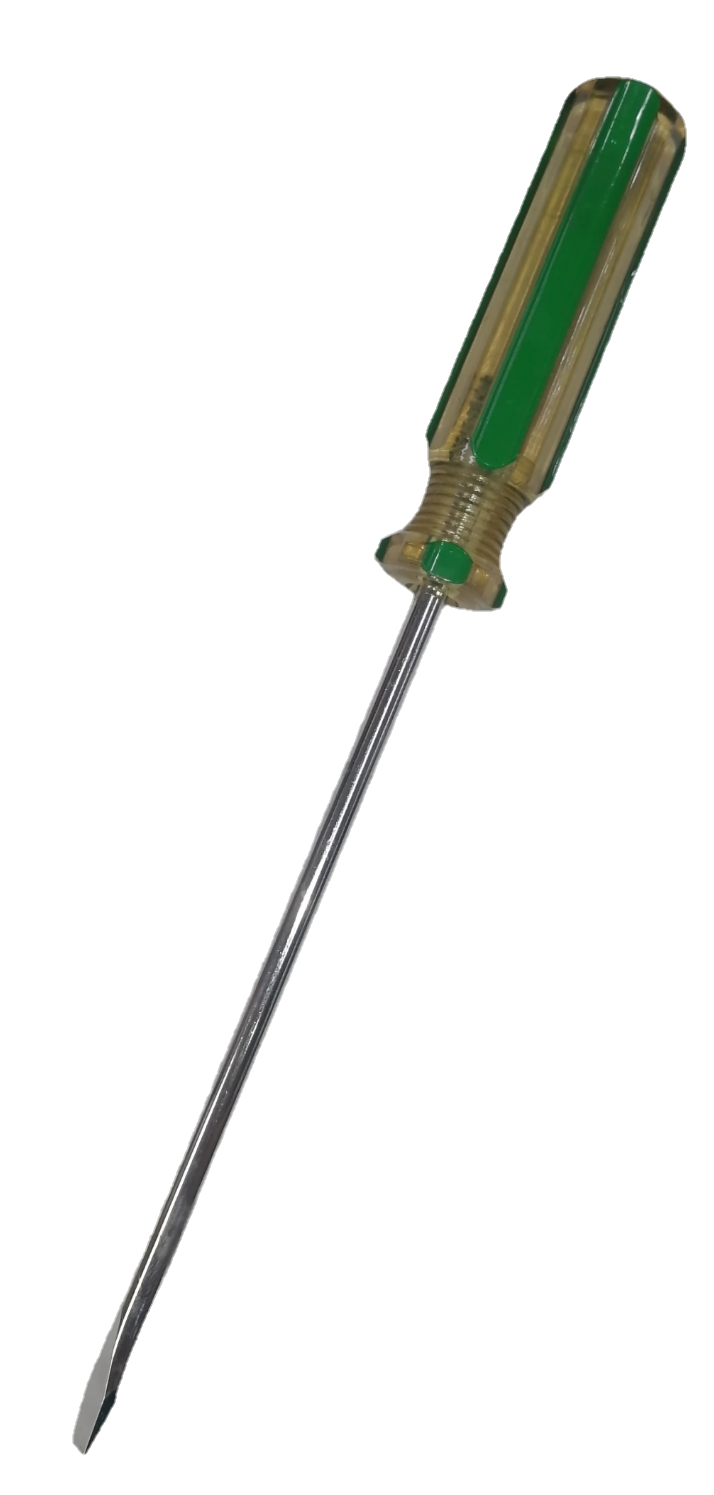Screw Driver Made in Japan Rubicon with a clear handle and a durable steel blade for precision tasks