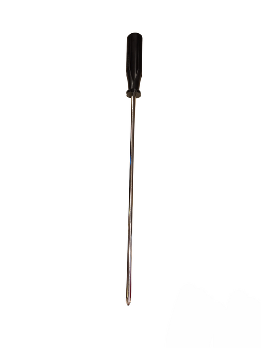 Rubicon Screw Driver Made in Japan featuring a long metal shaft and ergonomic handle