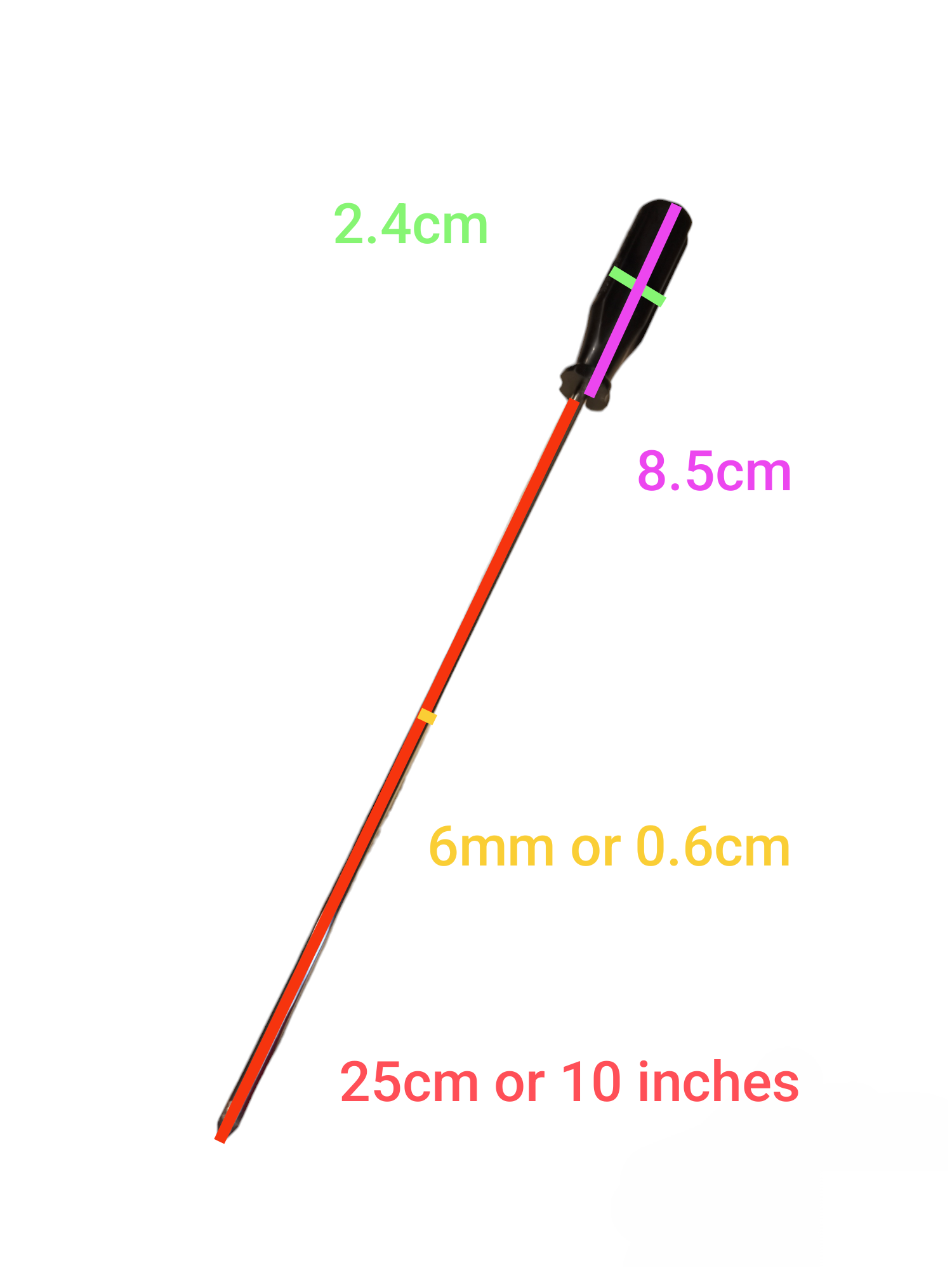 Screw Driver Made in Japan Rubicon with a 10-inch length and ergonomic handle for easy grip