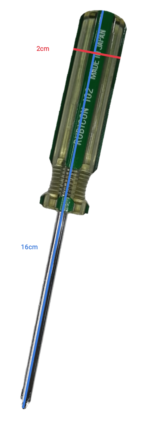 Screw Driver Made in Japan Rubicon with a 16cm length and ergonomic grip design