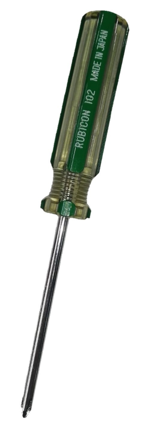 Rubicon Screw Driver Made in Japan Rubicon with clear handle and precision tip for efficient fastening