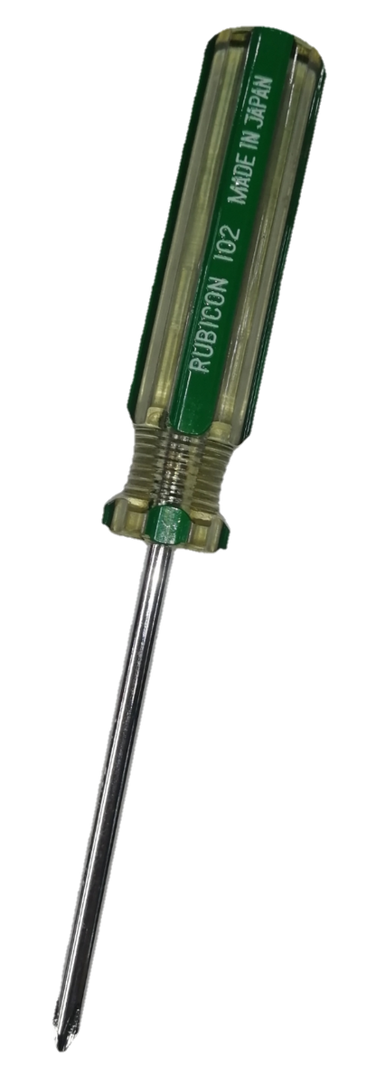 Rubicon Screw Driver Made in Japan Rubicon with clear handle and precision tip for efficient fastening