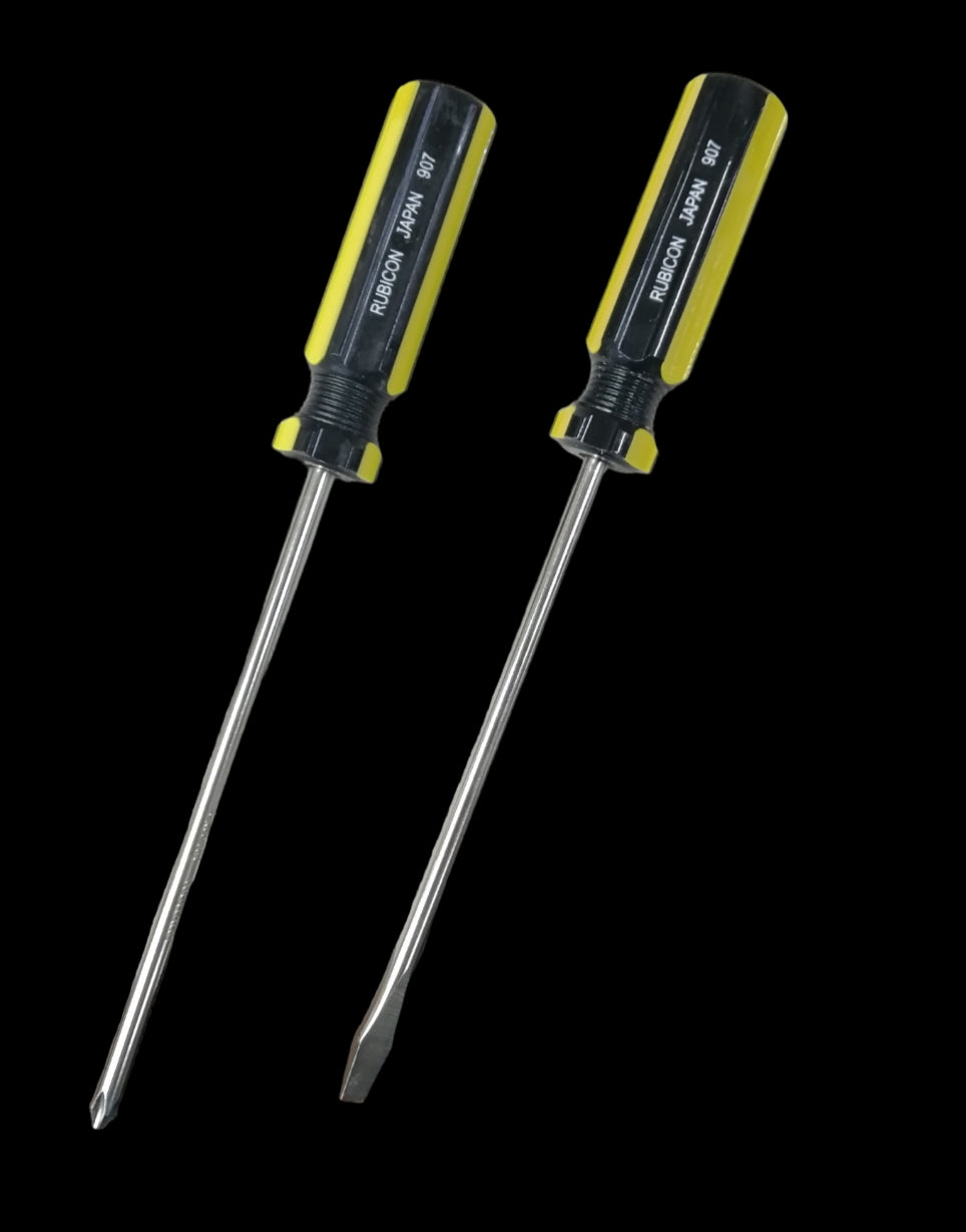 Two Rubicon Screw Driver Made in Japan Rubicon with comfortable grips and precision tips