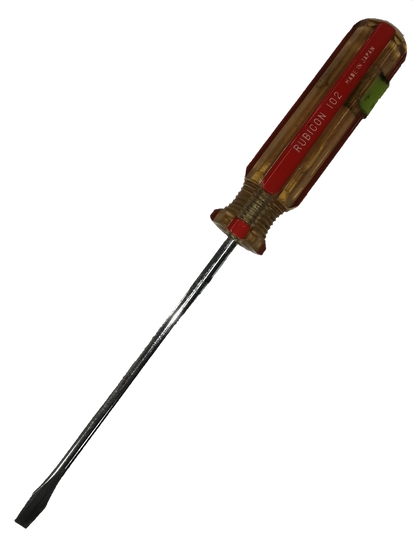 Screw Driver Made in Japan Rubicon with a durable handle and metal shaft for precision work