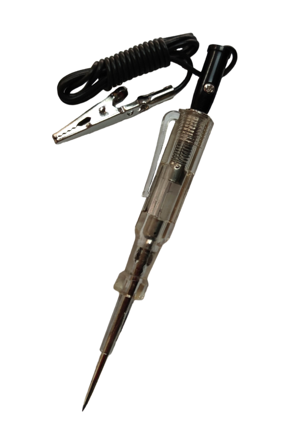 Rubicon Screw Driver Made in Japan with clear body and alligator clip for electrical testing