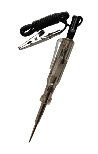 Rubicon Screw Driver Made in Japan with clear body and alligator clip for electrical testing