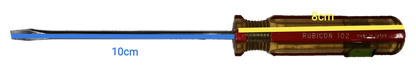 Rubicon Screw Driver Made in Japan with a clear yellow and blue color-coded shaft for easy identification