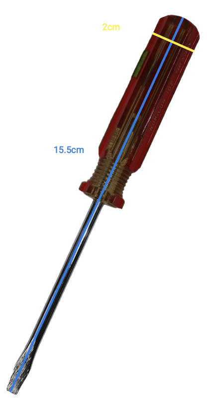 Screw Driver Made in Japan Rubicon with a 15.5 cm long shaft and ergonomic handle design