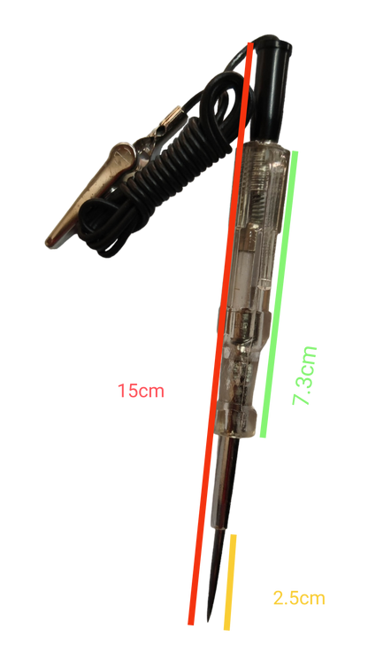 Screw Driver Made in Japan Rubicon with clear casing and measurement details for precision work