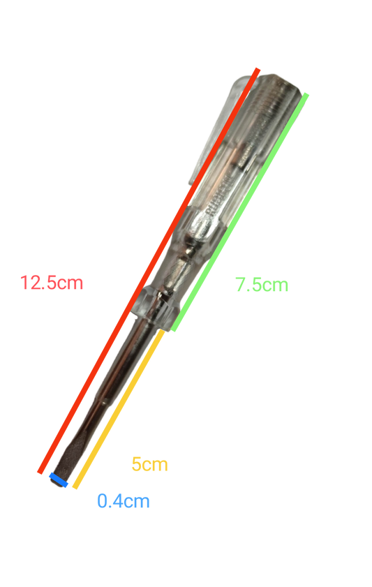 Screw Driver Made in Japan Rubicon with measuring markings for precision and durability