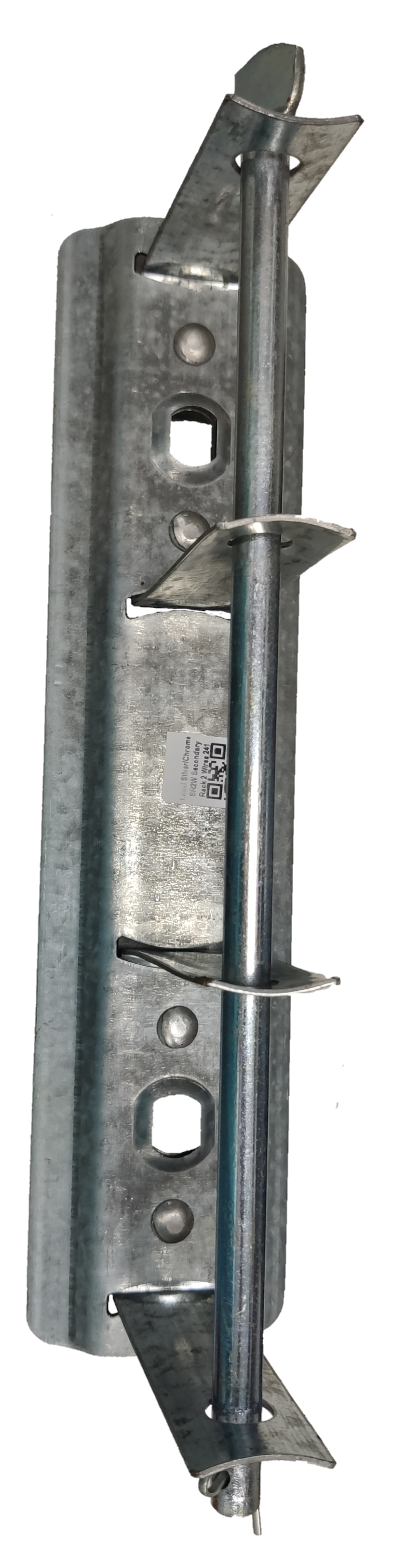 Local secondary rack 2 wire metal cable management bracket with mounting holes