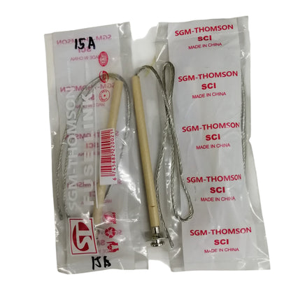 SGM Thomson type K fuse link 15A ceramic fuse links with braided leads in SGM Thomson packaging
