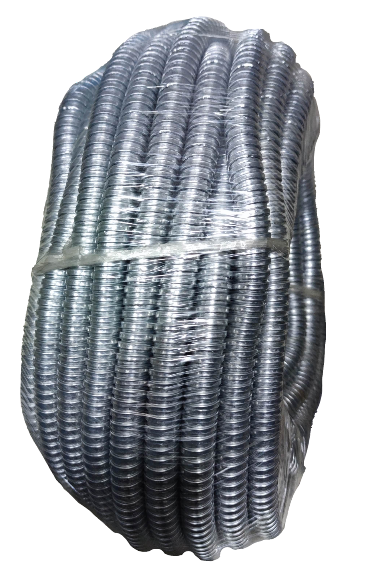 Shieldcon 15mm Metal Flexible Hose coiled and wrapped for electrical circuitry and parts