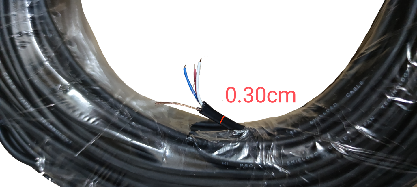 Electx Electrical Supply shielded stranded wire coil with exposed red blue and black wires