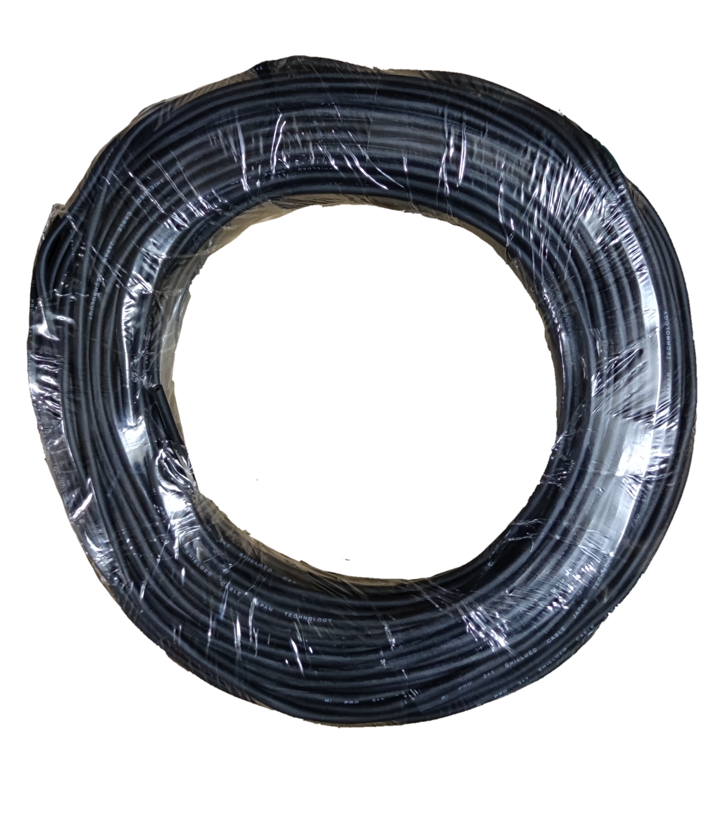 Electx Electrical Supply shielded stranded wire coiled and wrapped in clear plastic packaging