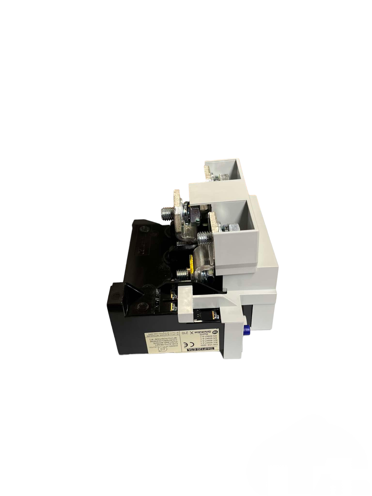 Shihilin overload relay S-P125T S-P100T power point switch and plug component in black and white