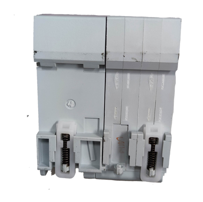Shihlin 40A Residual Circuit Breaker white electrical component with visible mounting clips and switches