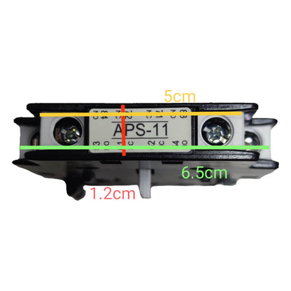 Shihlin Auxiliary Contact for Magnetic Contactor Side Mount 1NO + 1NC APS-11
