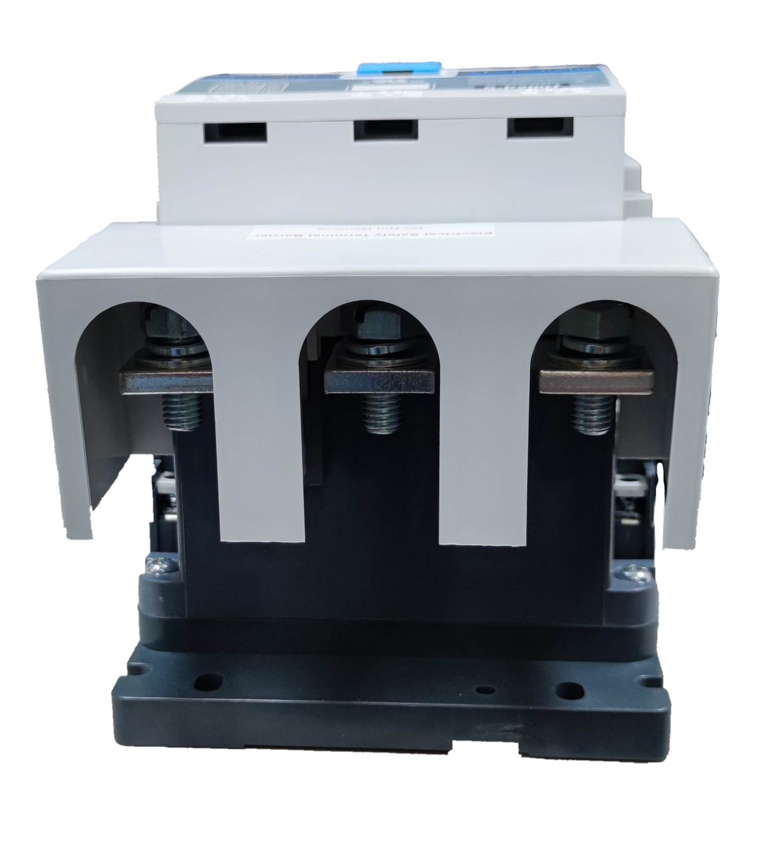 Shihlin Magnetic Contactor 200A 220V with three terminals and sturdy black and white casing