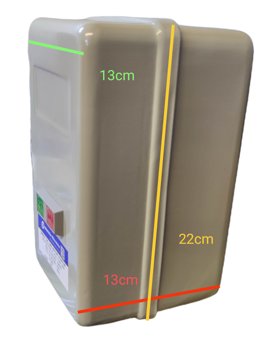 Shihlin Magnetic Starter 28A 10 HP 3 Phase 220V in a compact rectangular protective casing