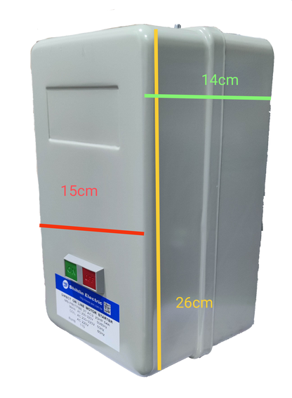 Shihlin Magnetic Starter 54A 20HP 3 Phase enclosed switch box with start and stop buttons
