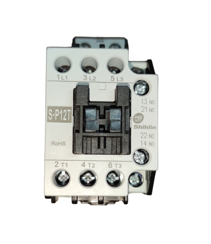 Shihlin Magnetic Contactor 12A 220V white and black electrical component for power points switches and plugs