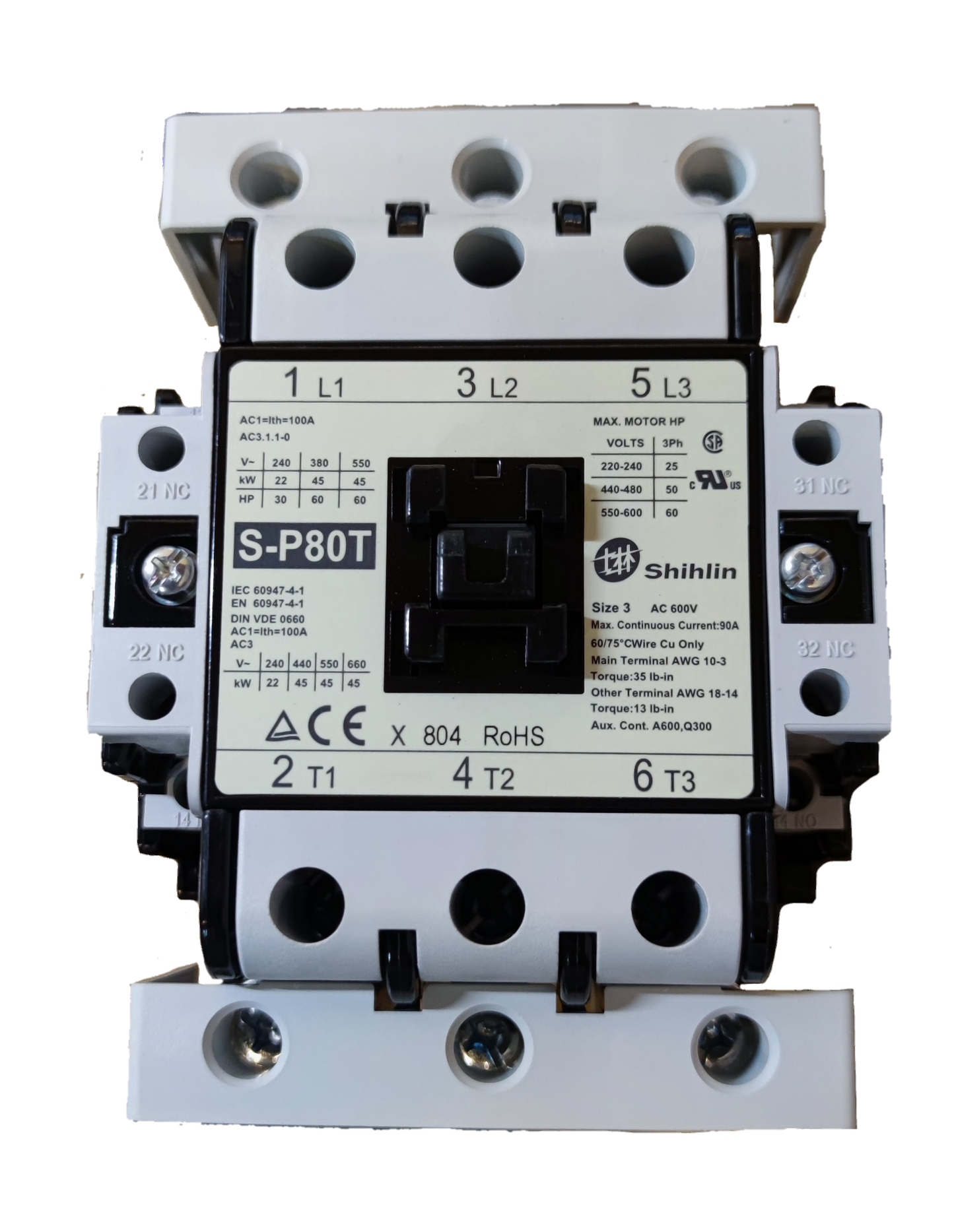 Shihlin Magnetic Contactor 80A 220V electrical part for industrial circuitry control